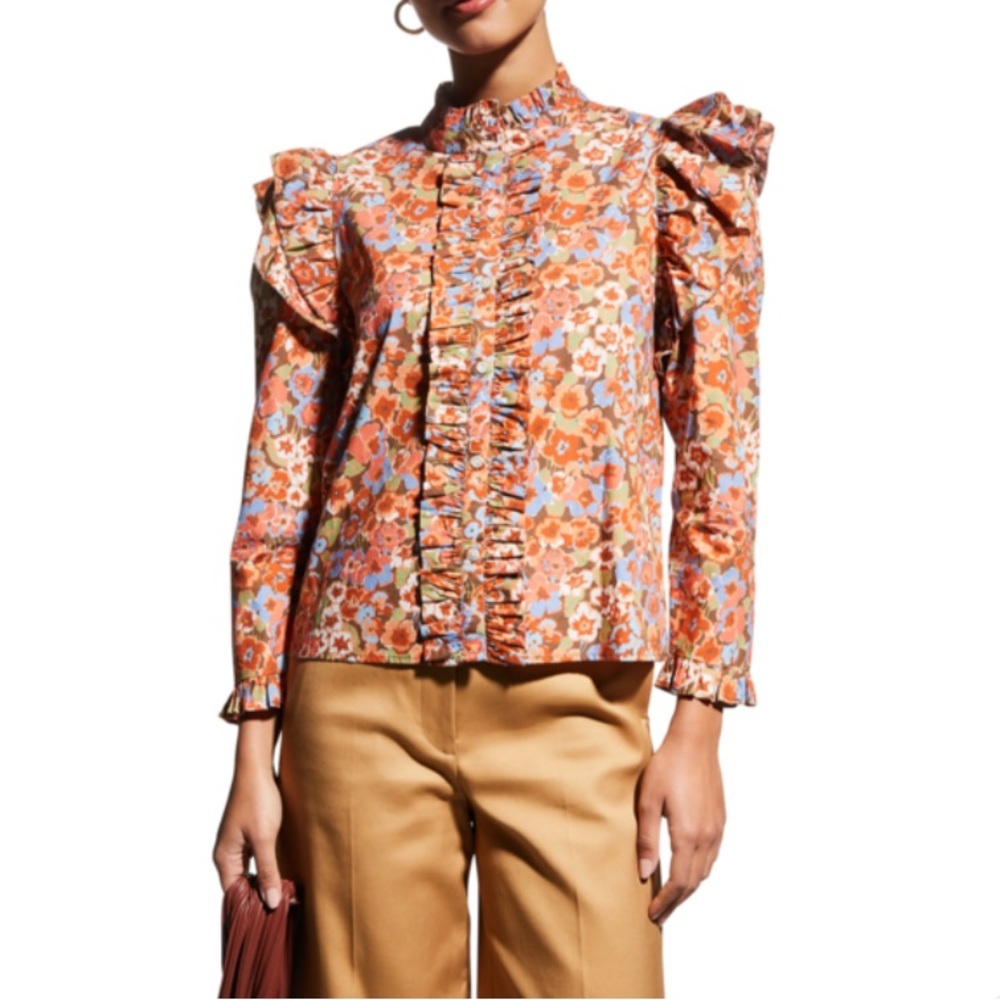 Love the Label Charisma Poplin Top Size XS NWT